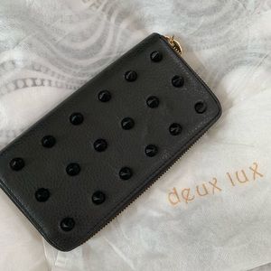 Deux Lux studded long wallet